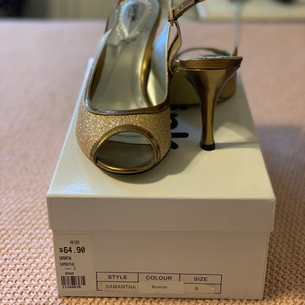 gold heels
